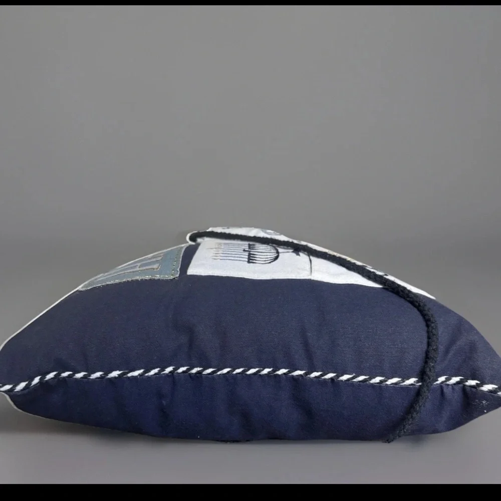 HAPPY HANUKKAH Countdown Pillow By STOREHOUSE 12x21” Menorah Dreidel Star David